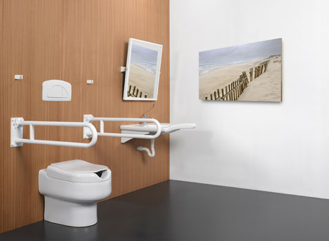 SANINDUSA New WcCare high pressure toilet for Disabled